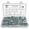 Boltsandnuts.Com Metric Class 10.9 Hex Nut, Flat & Lock Washers Assortment - 351 Pcs Assortment Kit #185 - alternate 1